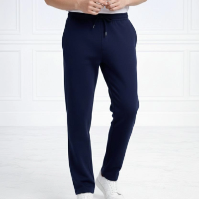 Erkek Düz Paça Beli Lastikli  Eşofman Altı Pantolon  - Lacivert