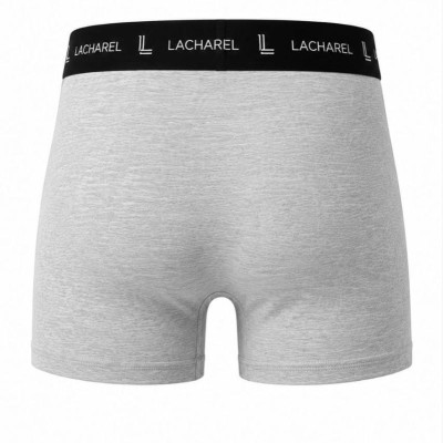 Erkek Likralı Pamuklu Nefes Alan Penye Boxer 3'lü Paket - Gri