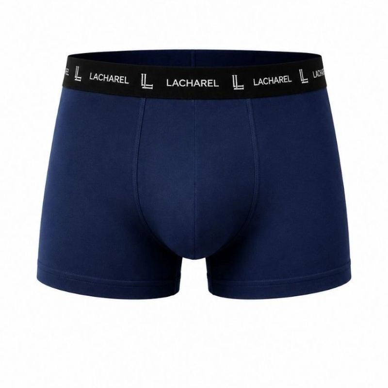 Erkek Likralı Pamuklu Nefes Alan Penye Boxer 3'lü Paket - Lacivert