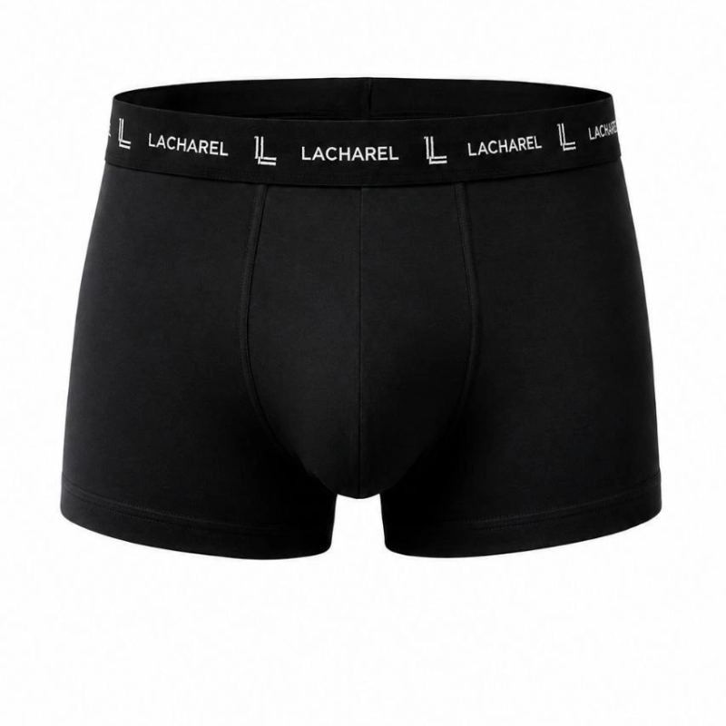 Erkek Likralı Pamuklu Nefes Alan Penye Boxer 3'lü Paket - Siyah