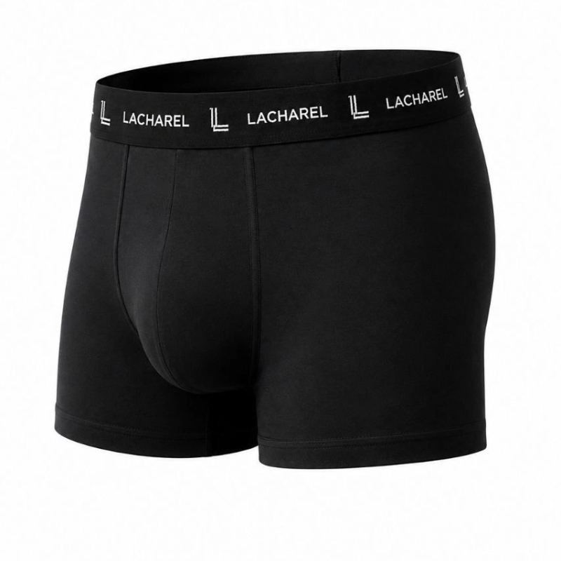 Erkek Likralı Pamuklu Nefes Alan Penye Boxer 3'lü Paket - Siyah