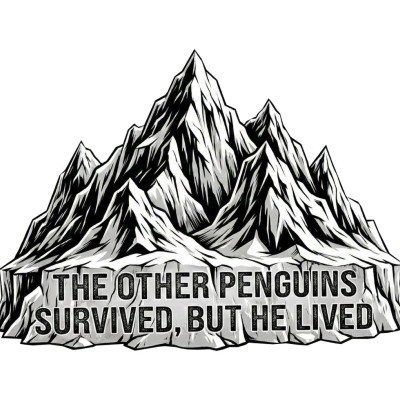Erkek Nihilist Penguen Baskılı 3 İplik Pamuklu Kapüşonlu Sweatshirt Hoodie Beyaz