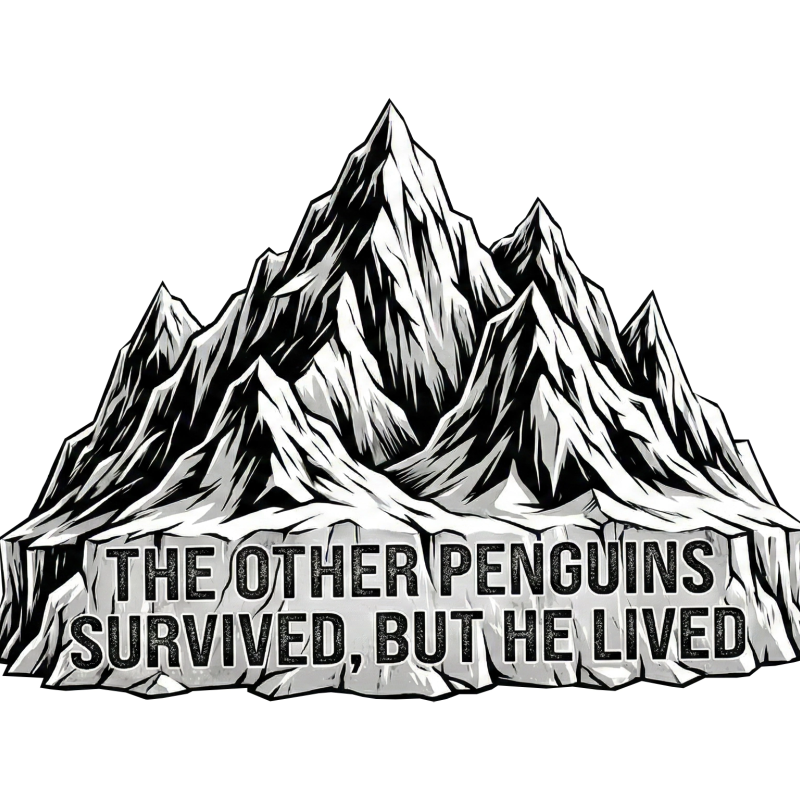 Erkek T-Shirt Nihilist Penguen Baskılı Bisiklet Yaka Kısa kol yazlık Tişört - Beyaz