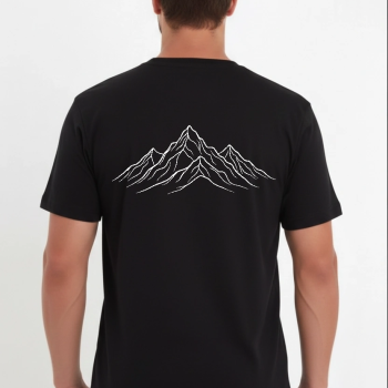 Erkek T-Shirt Nihilist Penguen Baskılı Bisiklet Yaka Kısa kol yazlık Tişört - Siyah