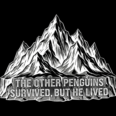 Erkek T-Shirt Nihilist Penguen Baskılı Bisiklet Yaka Kısa kol yazlık Tişört - Siyah