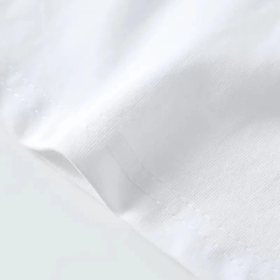 Eşsiz Baskı Tasarımlı Şık Büyük Beden   Tişörtü Beyaz -