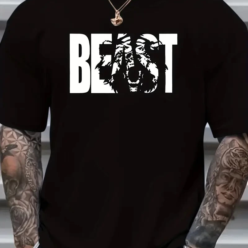 Eşsiz Baskı Tasarımlı Şık Büyük Beden   Tişörtü Beyaz -