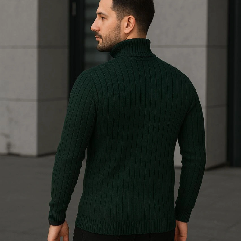 Fitilli Triko Kazak 3'lÜ Set Gri Haki Siyah