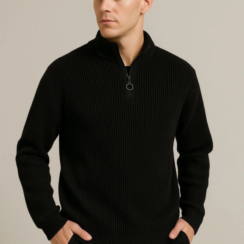 Fitilli Triko Kazak 3’lü Set – Mint Yeşili, Siyah, Bej