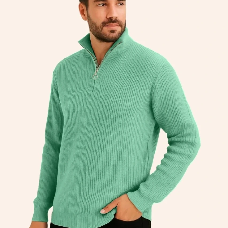 Fitilli Triko Kazak 3’lü Set – Mint Yeşili, Siyah, Bej