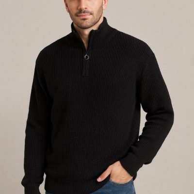 Fitilli Triko Kazak 3’lü Set – Mint Yeşili, Siyah, Bej