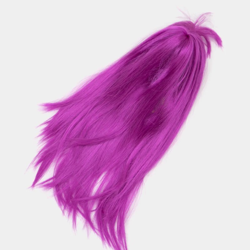 Fuşya Renk Düz Kesim Peruk