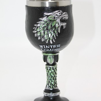 Game Of Thrones House Stark 3D Kabartmalı Çelik Kadeh Bardak 
