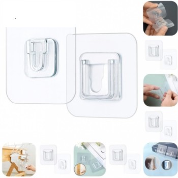 Geçmeli Klips Eşya Sabitleme Askısı 10'lu Set