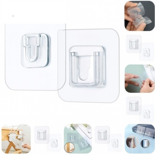 Geçmeli Klips Eşya Sabitleme Askısı 10'lu Set