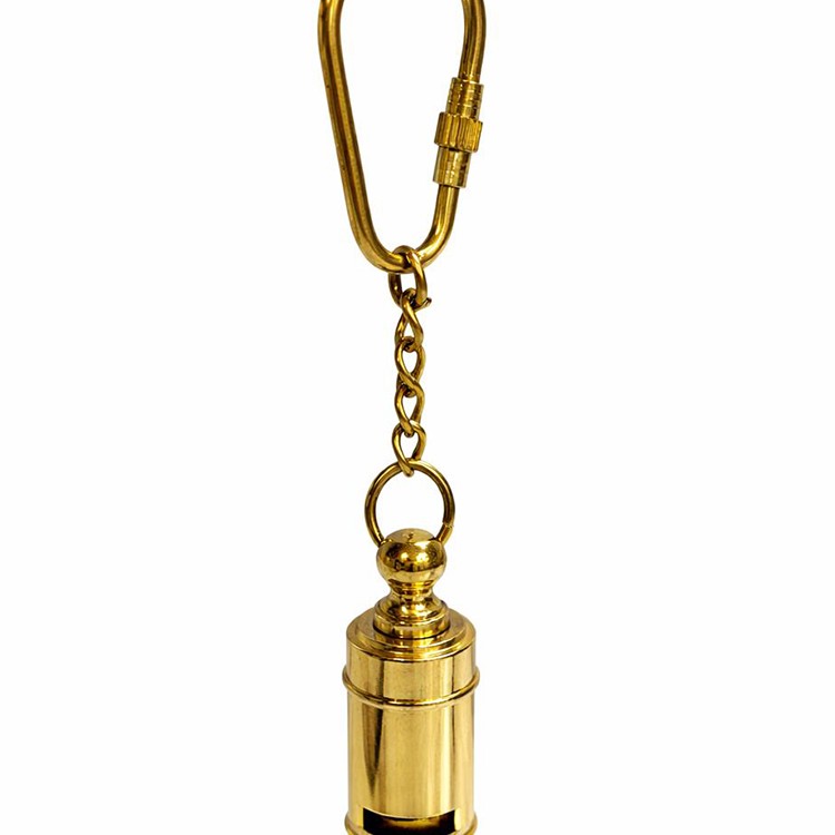 Geleneksel Pirinç Düdük Tasarım Anahtarlık