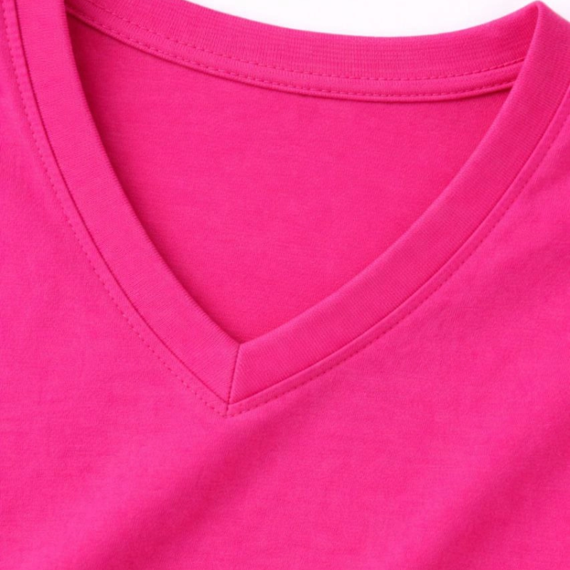 Genç Erkek Çocuk V Yaka Tişört Model - Pembe