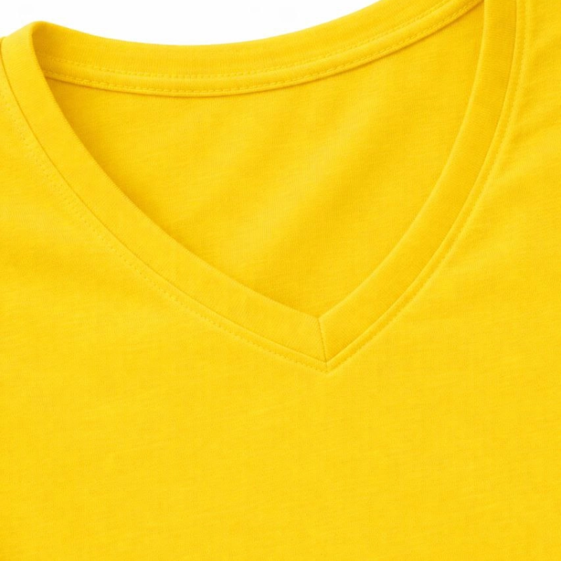 Genç Erkek Çocuk V Yaka Tişört Model - Sarı