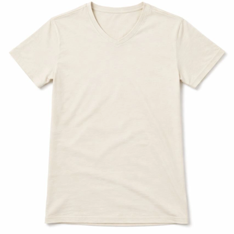 Genç Erkek Çocuk V Yaka Tişört Model - Taş