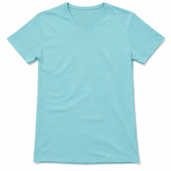 Genç Erkek Çocuk V Yaka Tişört Model - Turkuvaz