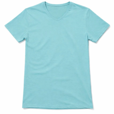 Genç Erkek Çocuk V Yaka Tişört Model - Turkuvaz