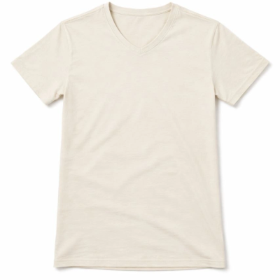 Genç Kız Çocuk V Yaka Tişört Model - Taş