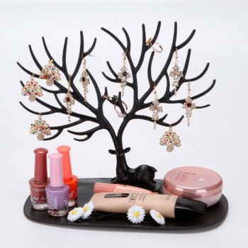 Geyik Tasarımlı Takı Standı Siyah