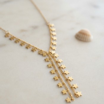 Gold Pirinç Yıldız Model Kadın Kolye