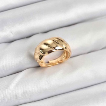 Gold Renk Bombeli Sarmal Yüzük