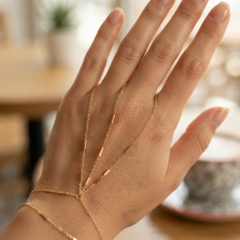 Gold Renk Pirinç Çift Sıralı Şahmeran