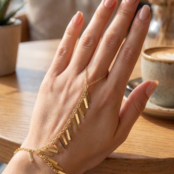 Gold Renk Pirinç Sarkıt Plaka Model Şahmeran