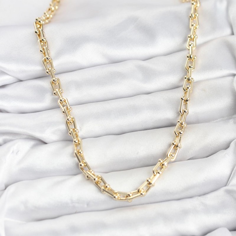 Gold Renk Pirinç Tifani Model Kadın Kolye