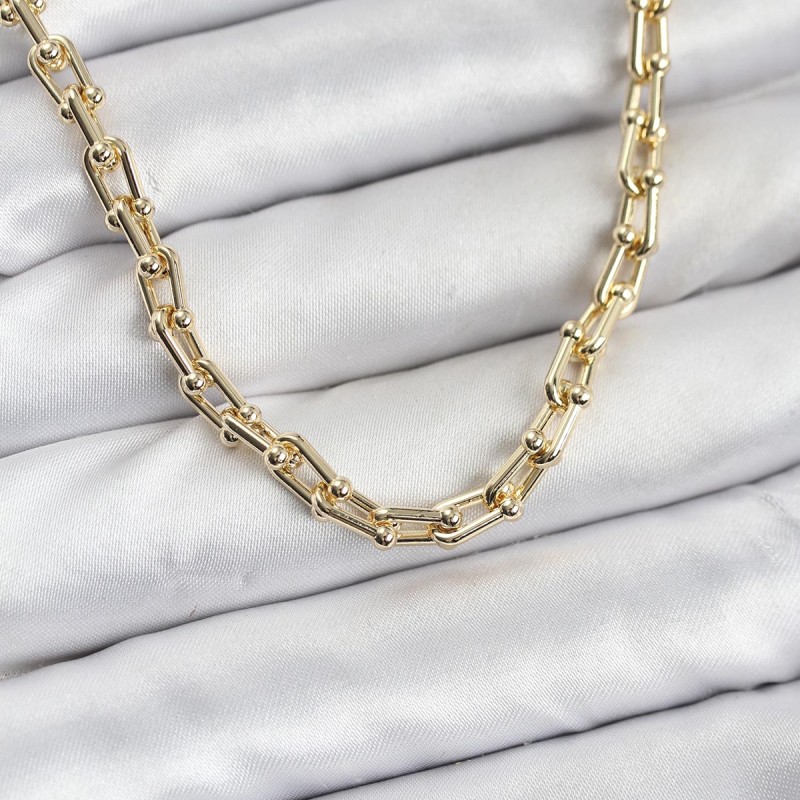 Gold Renk Pirinç Tifani Model Kadın Kolye