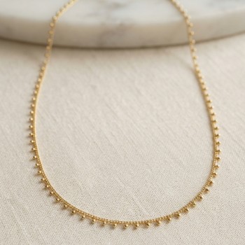 Gold Renk Topçcuk Model 60 cm Kadın Kolye