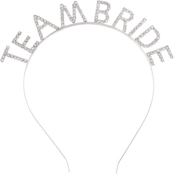 Gümüş Kaplama Kristal Taşlı Team Bride Taç