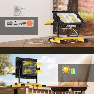 Güneş Enerjili 400 Ledli Powerbank Projektör Güneş Enerjili 400 Ledli Powerbank Projektör