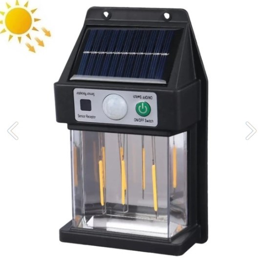 Güneş Enerjili Hareket Sensörlü Duvar Lambası