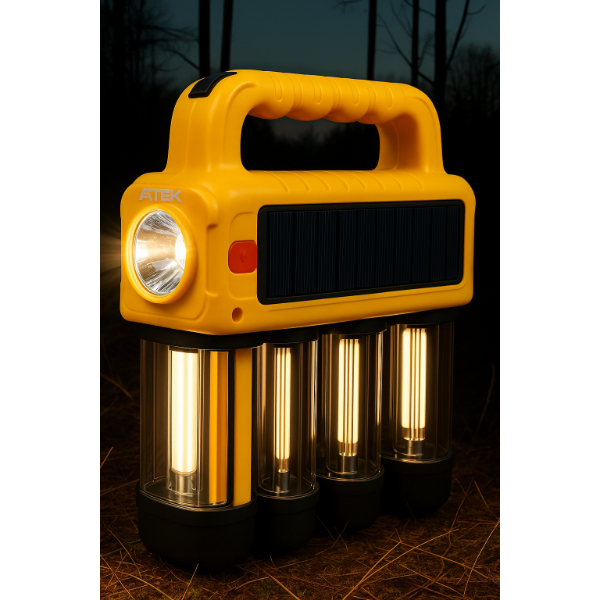 Güneş Enerjili Taşınabilir Projektör Işıldak 