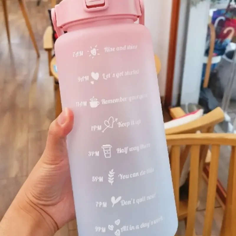 Günlük Motivasyon Su Matarası 2 Litre