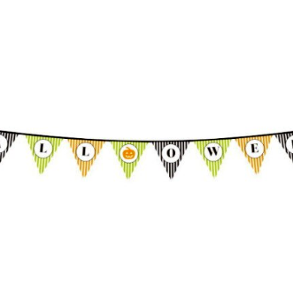 Halloween Kabak Banner Süsü