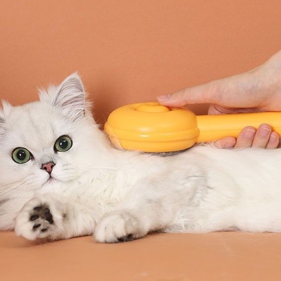 Hamburger Şekilli Otomatik Temizlenen Evcil Hayvan Tarağı