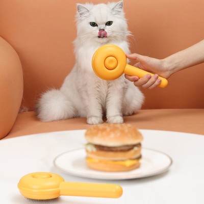 Hamburger Şekilli Otomatik Temizlenen Evcil Hayvan Tarağı