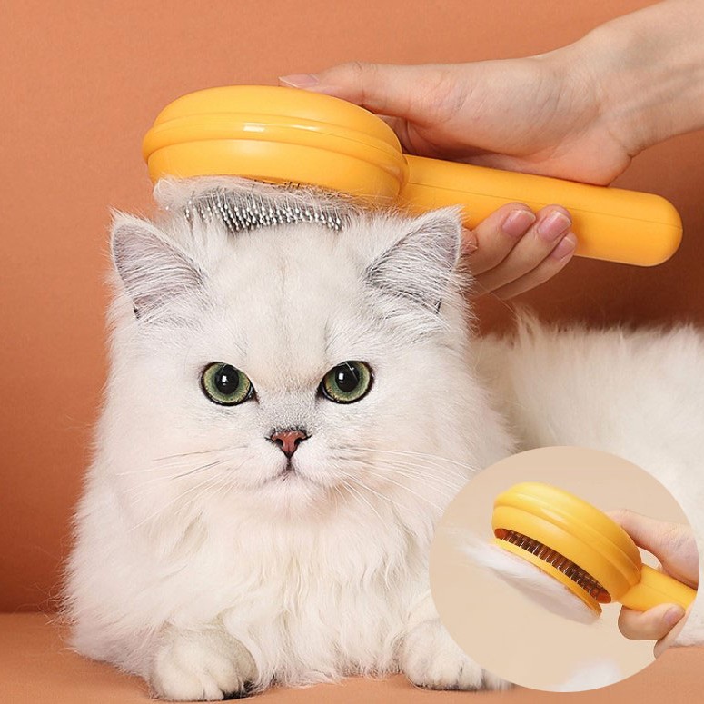 Hamburger Şekilli Otomatik Temizlenen Evcil Hayvan Tarağı