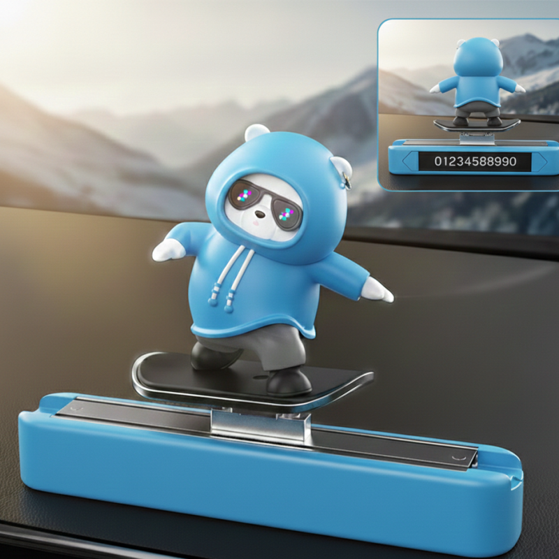 Hareketli Kaykay Figürlü Araç Numaratörü 