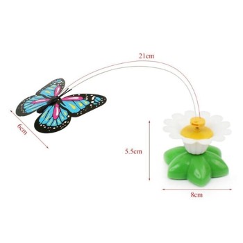 Hareketli Pilli Kelebek Kedi Oyuncağı