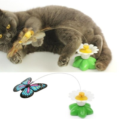 Hareketli Pilli Kelebek Kedi Oyuncağı