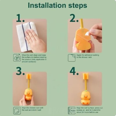 Hayvan Figürlü Duş Başlığı Tutucu