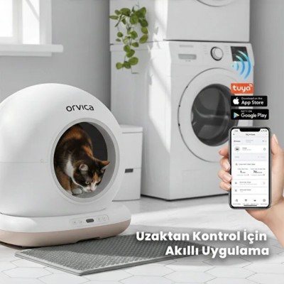 HD Kameralı Akıllı Kedi Tuvaleti 