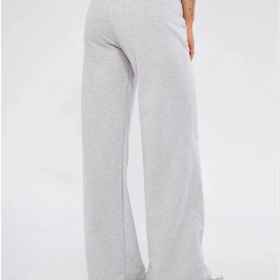 İki iplik Bol Paça Eşofman Pantolon - Gri