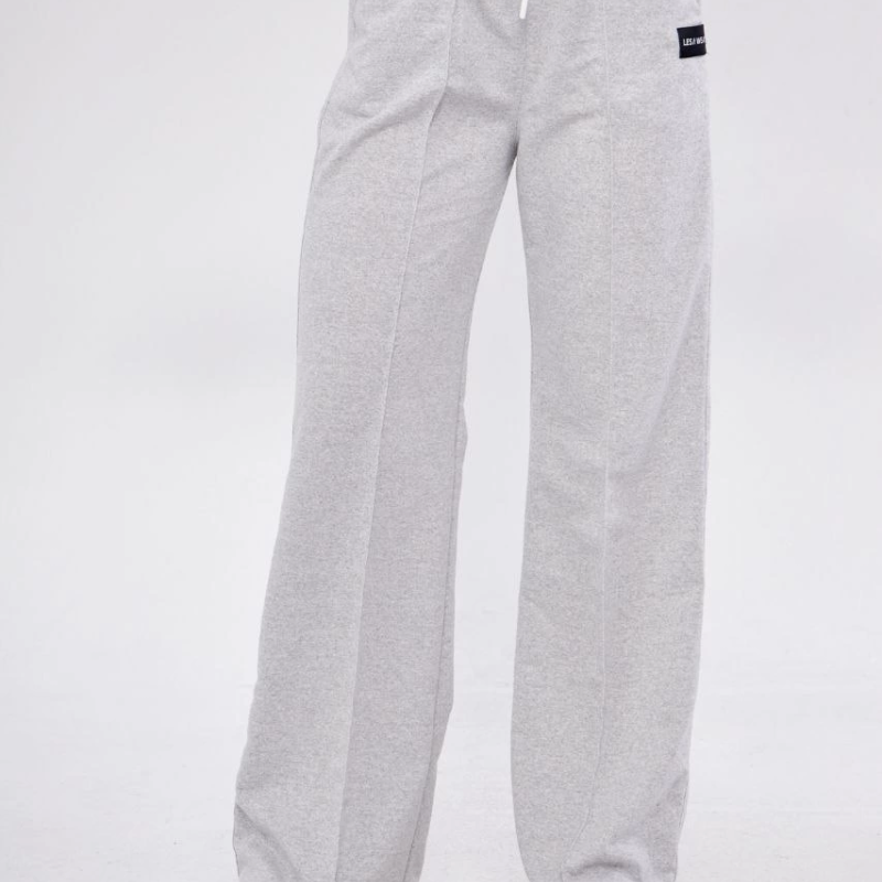 İki iplik Bol Paça Eşofman Pantolon - Gri